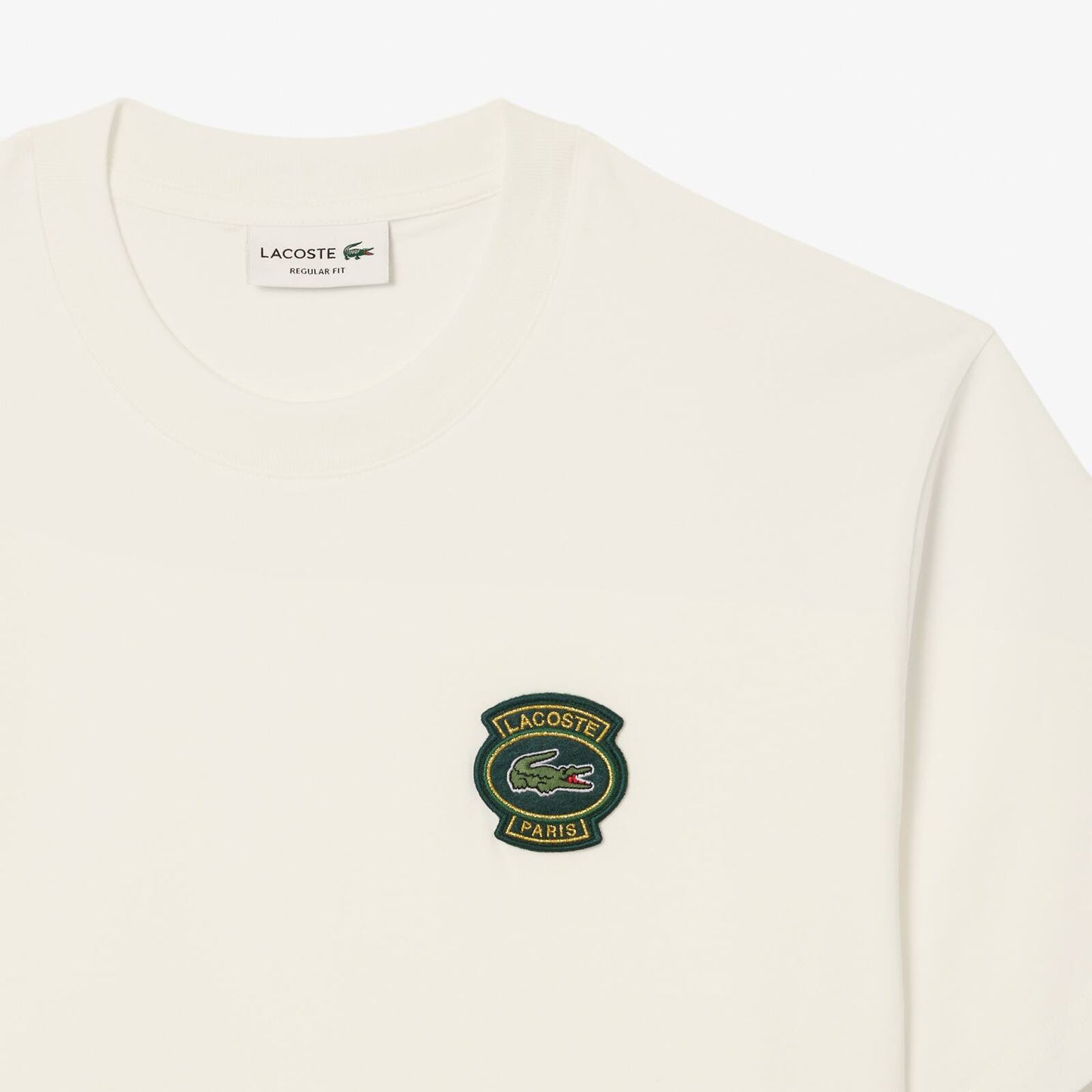 Baumwoll-T-Shirt mit Abzeichen