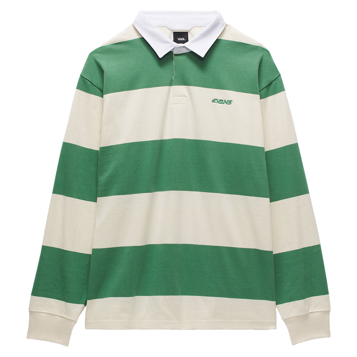 Ward Stripe Rugby Langarm-Strickhemd