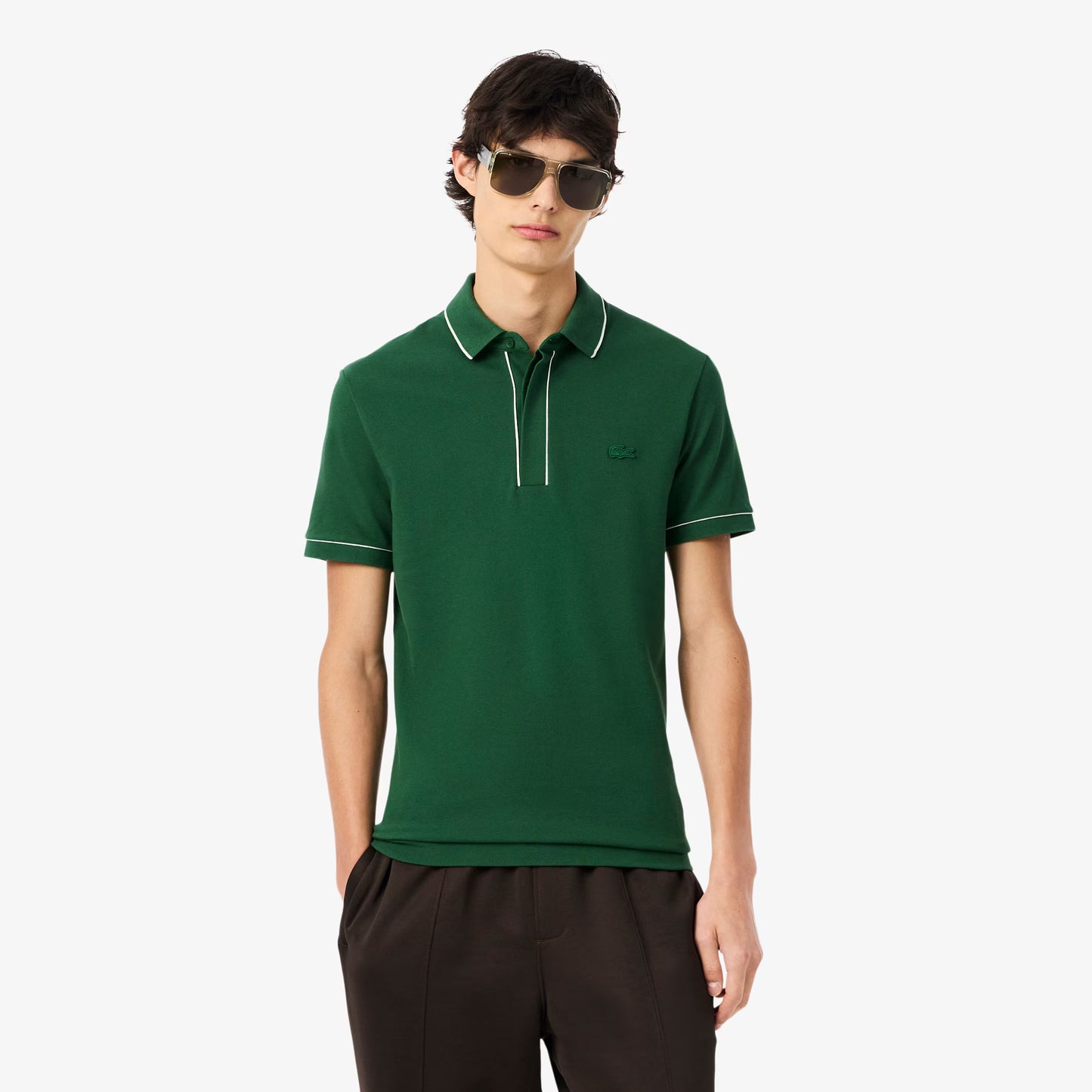 Regular Fit Paris Stretch-Piqué-Polohemd