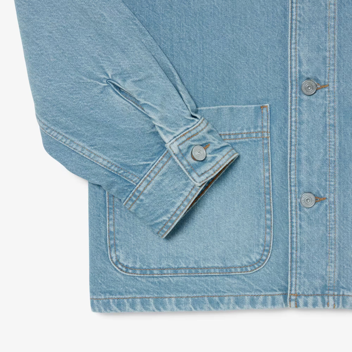 Schwere Overshirt-Jacke aus Baumwolldenim