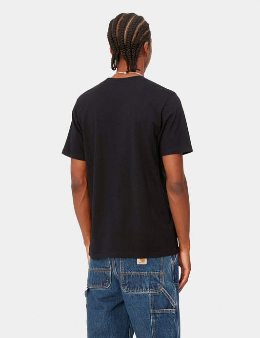 Taschen-T-Shirt – Schwarz
