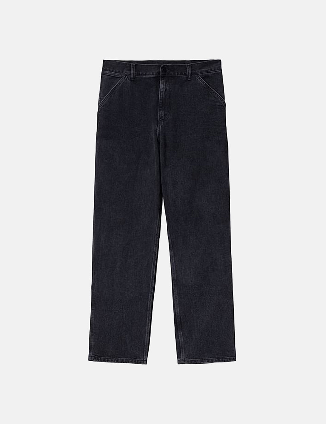Single Knee Denim Pant (Relaxed) – Schwarz