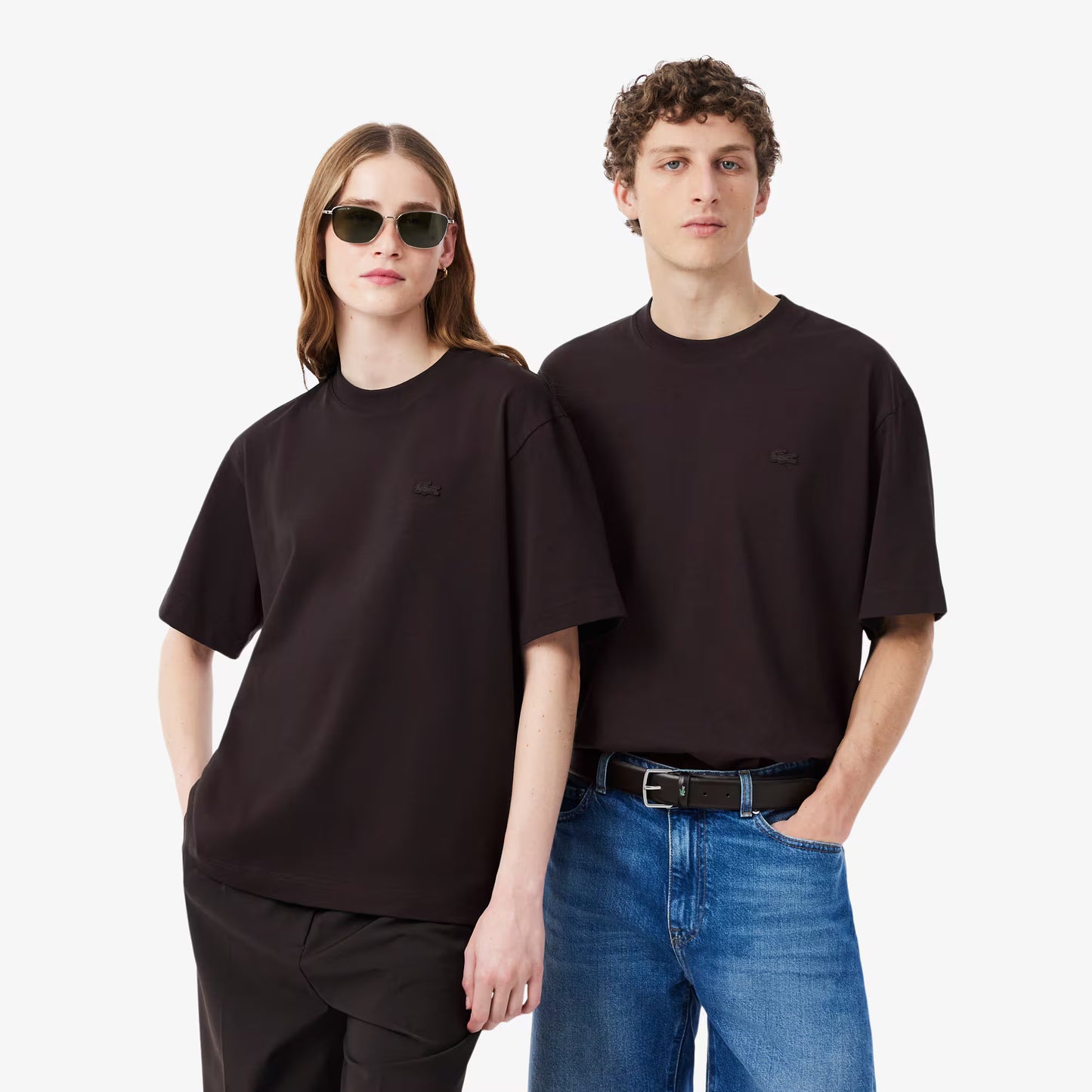Lockeres T-Shirt aus schwerem Jersey