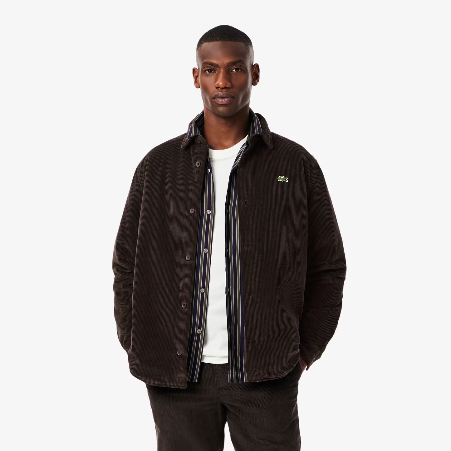 Cord-Overshirt im Oversized-Look