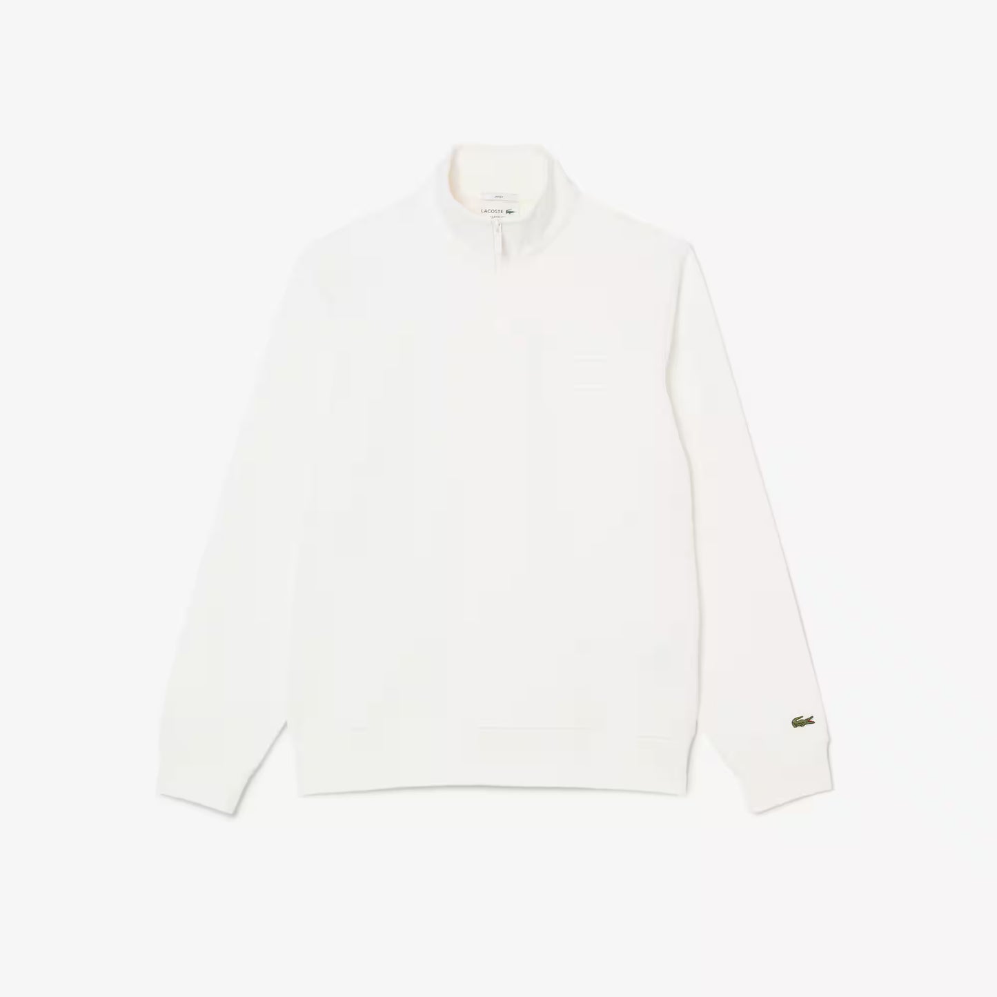 Sweatshirt mit geprägtem Stehkragen und Reißverschluss