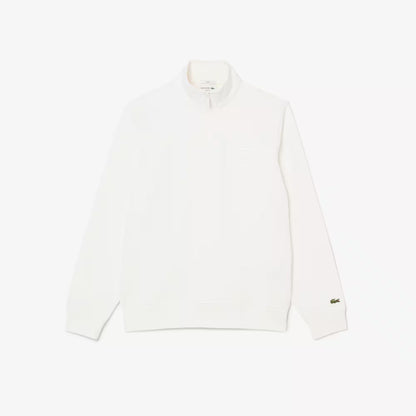 Sweatshirt mit geprägtem Stehkragen und Reißverschluss