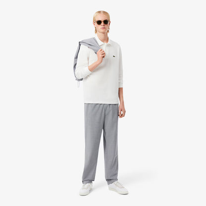 Regular Fit Chinohose aus Wollflanell