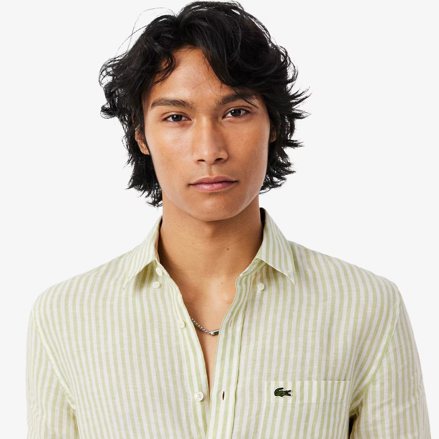 Regular Fit Striped Linen Shirt