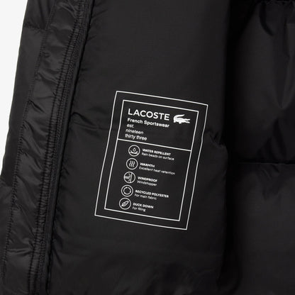Kurze wasserabweisende Kapuzen-Steppjacke