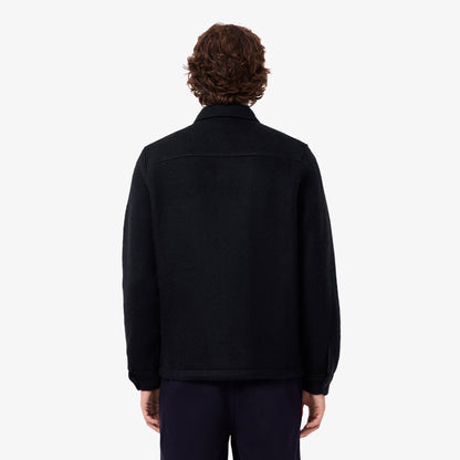Wool Blend Felt Overshirt