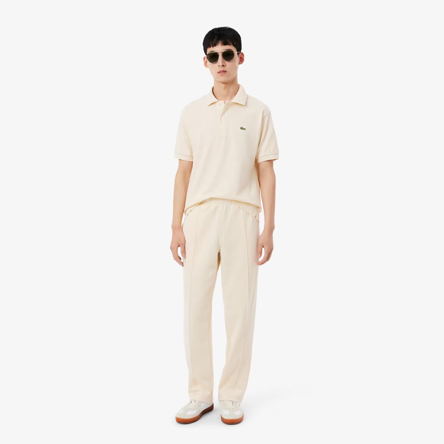 Pique-Sweatpants mit Zierstreifen