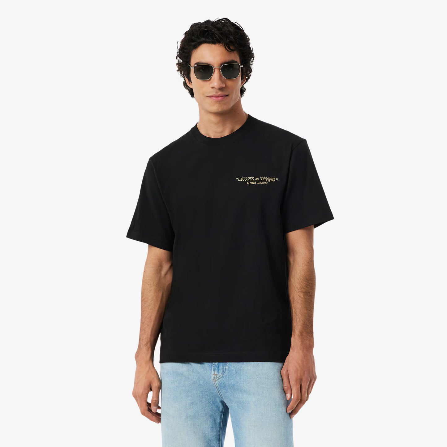 Besticktes Baumwoll-T-Shirt