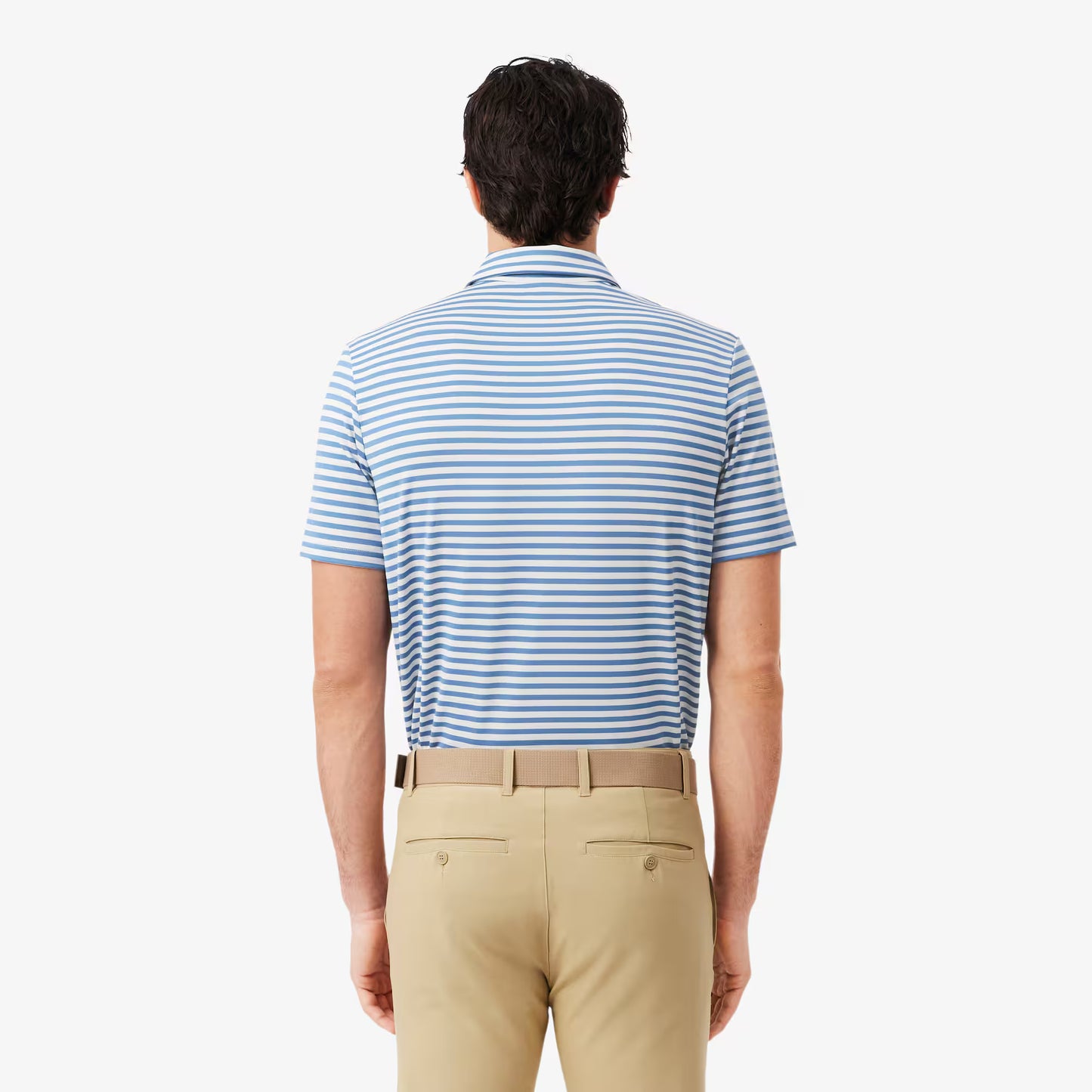 Regular Fit Ultra Dry Striped Golf Polo Shirt