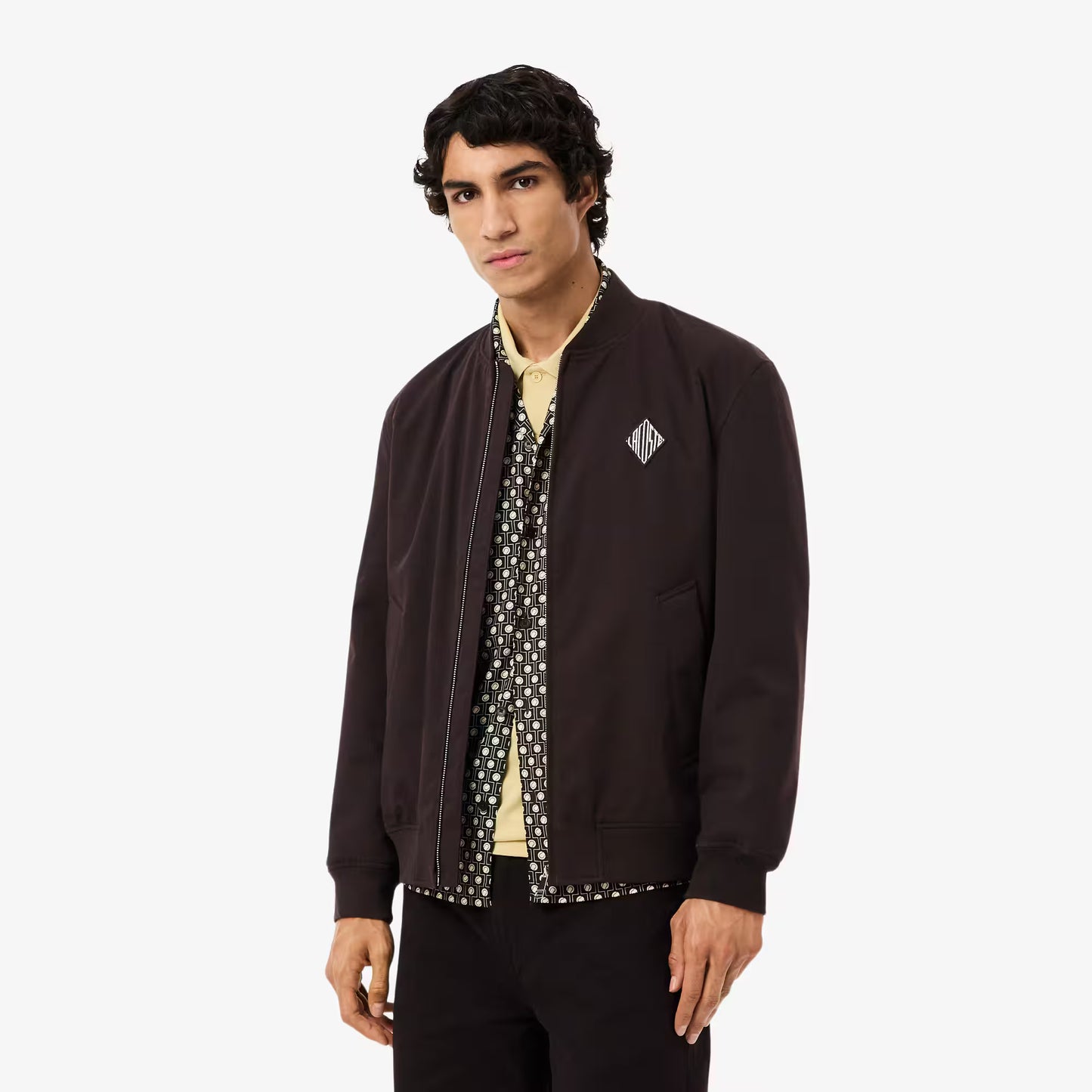 Wasserabweisende Bomberjacke mit Retro-Badge