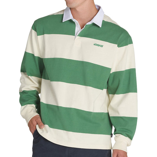Ward Stripe Rugby Long Sleeve Knit Shirt