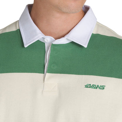 Ward Stripe Rugby Langarm-Strickhemd