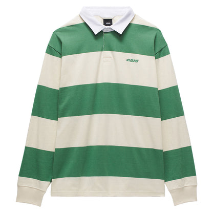 Ward Stripe Rugby Langarm-Strickhemd