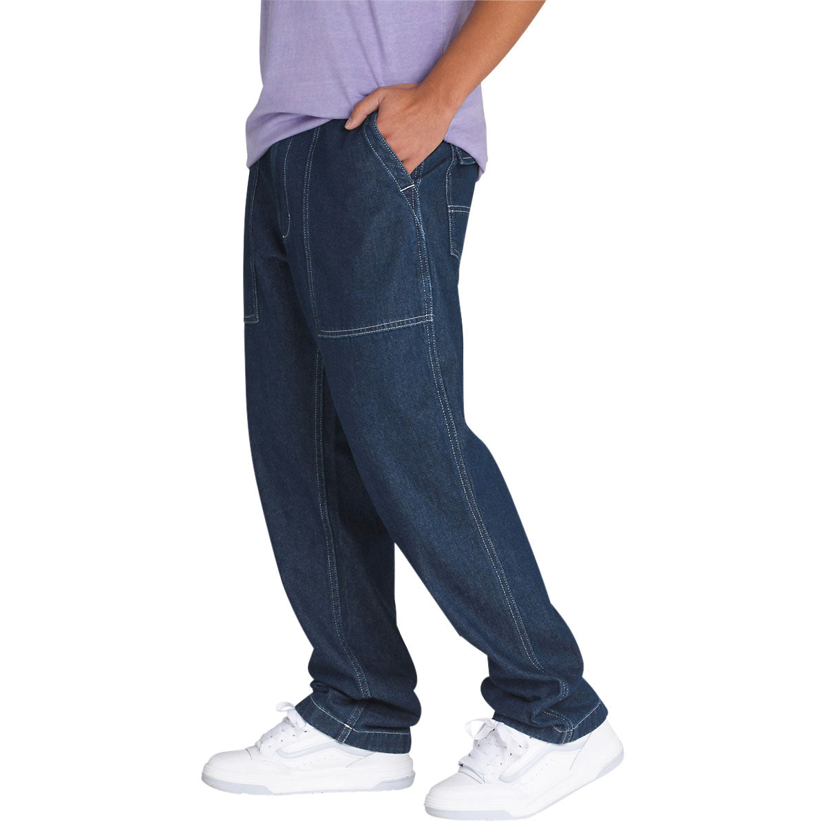Fatigue Loose Tapered Denim-Jeans