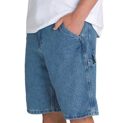Drill Chore Loose Denim Shorts