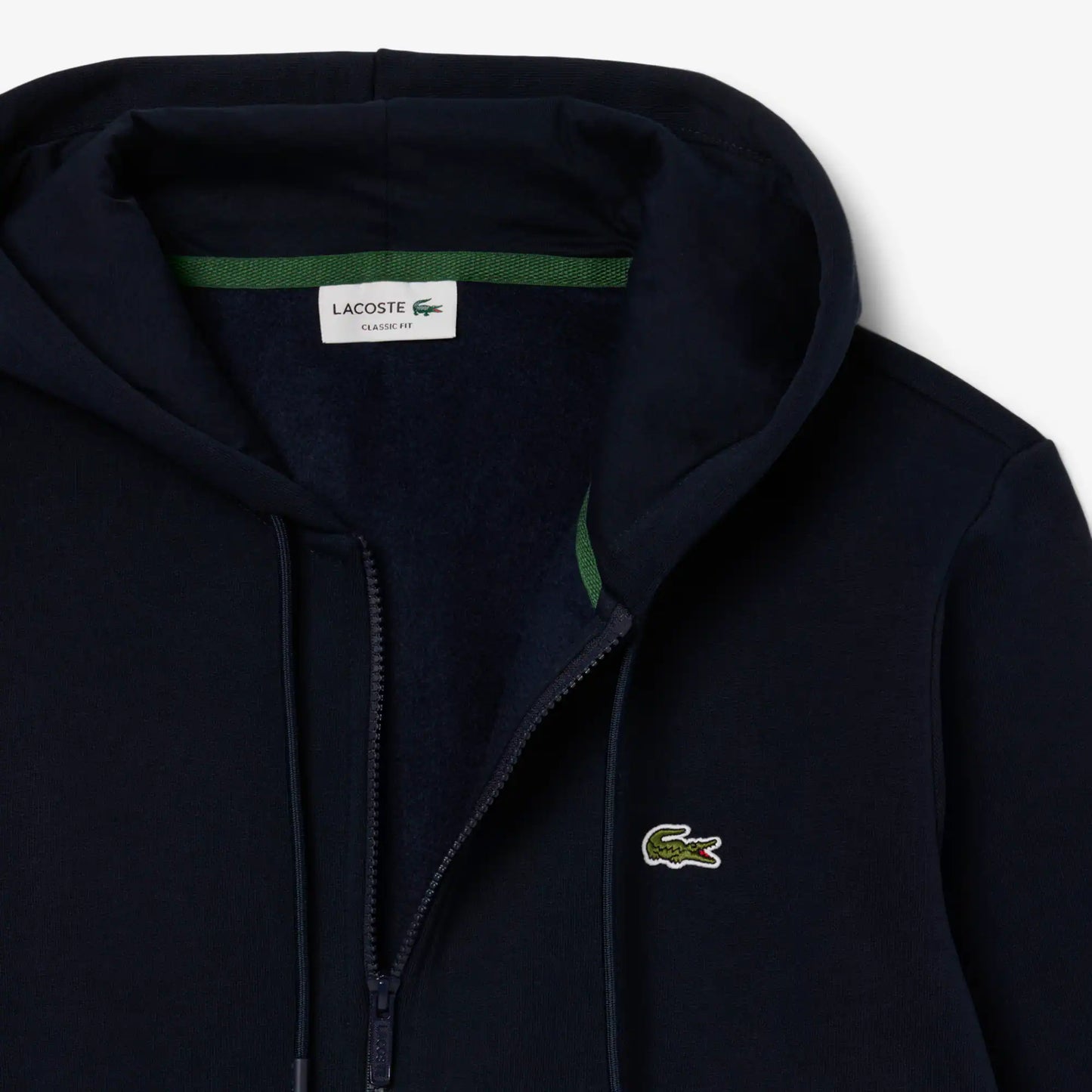 Fleece-Kapuzenjacke mit Reißverschluss