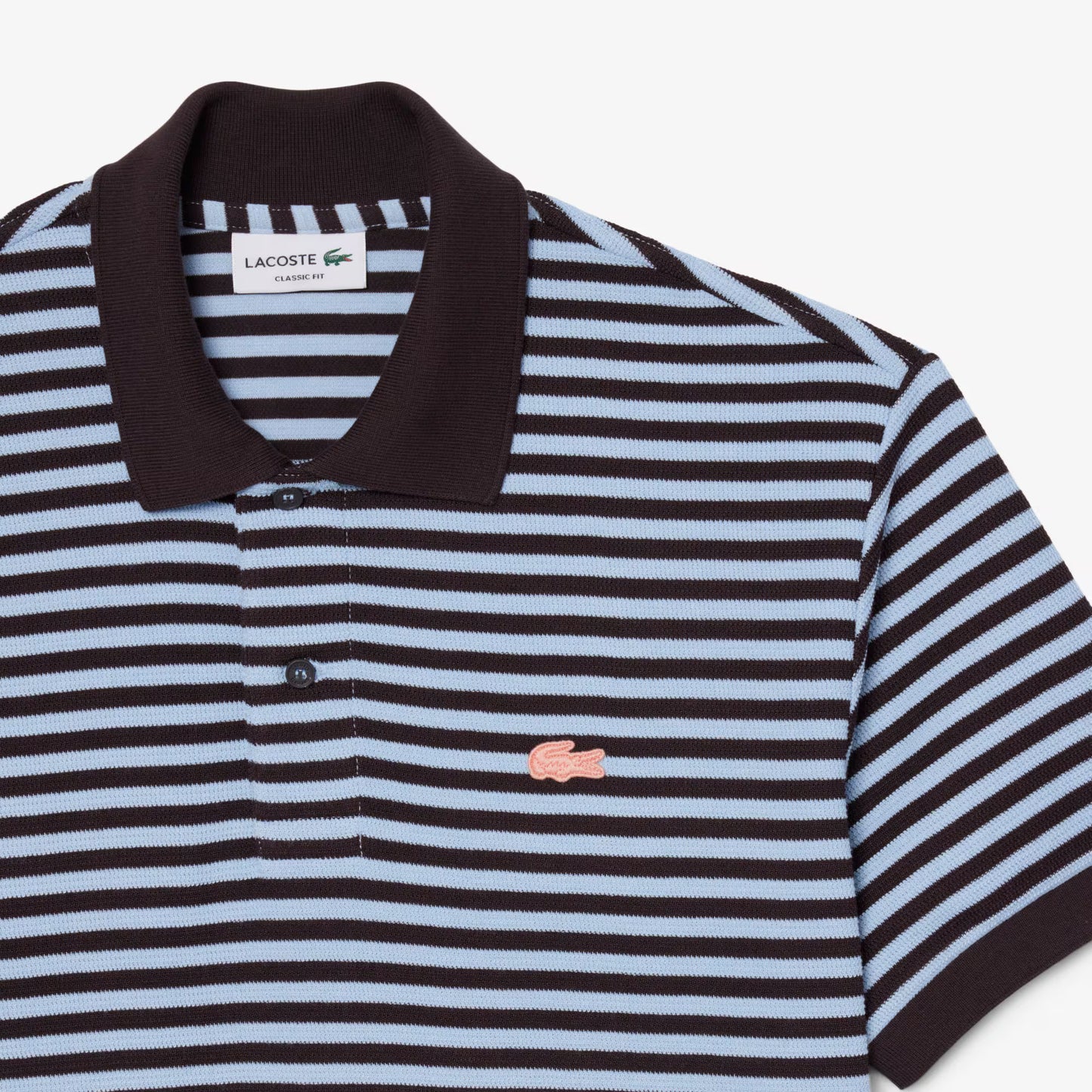 Klassisches Poloshirt mit Strukturstreifen