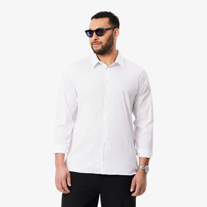 Slim-Fit-Hemd aus Stretch-Popeline