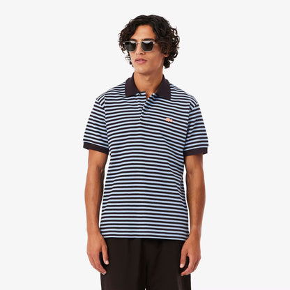 Klassisches Poloshirt mit Strukturstreifen