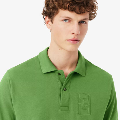 Poloshirt mit klassischer Passform, Stickerei-Details und Petit Piqué