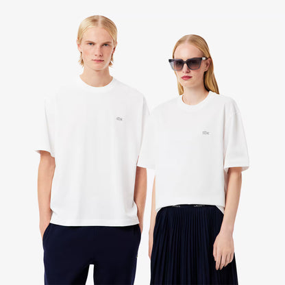 Lockeres T-Shirt aus schwerem Jersey