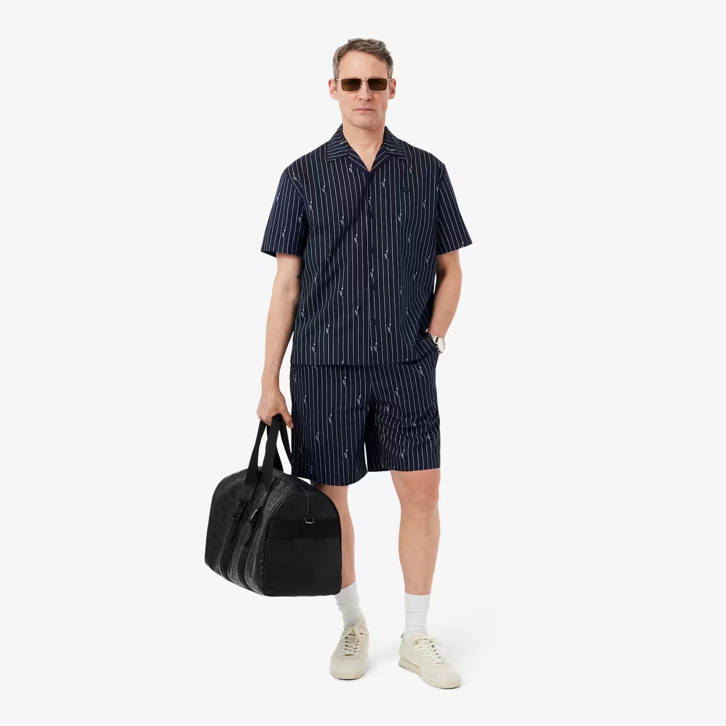 Hemd aus Twill mit Print im Relaxed Fit