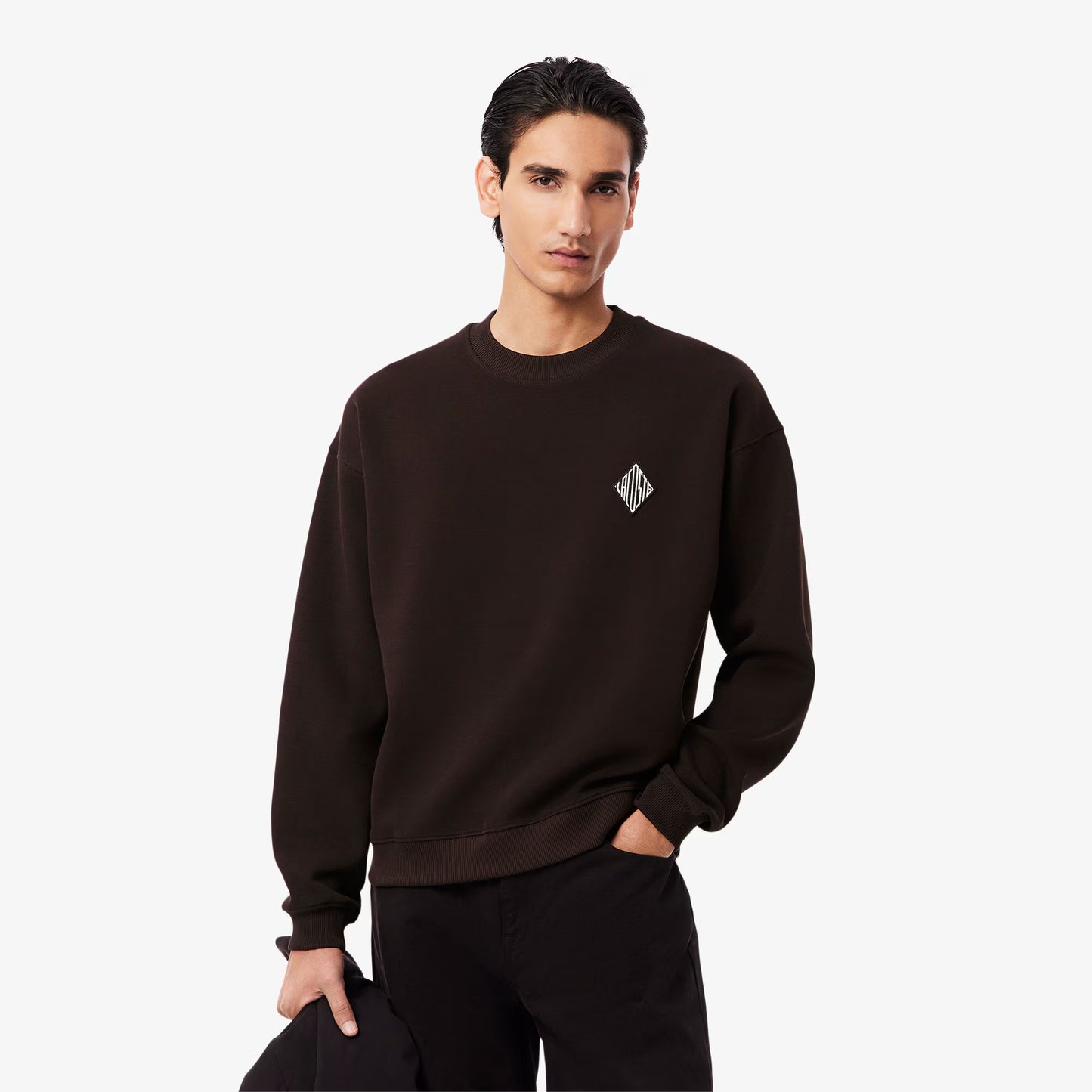 Double Face Pique Badge Sweatshirt