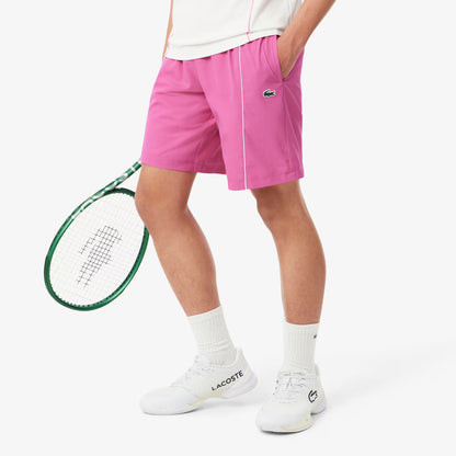 Trim Accent Diamond Taffeta Sport Shorts