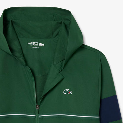 Sport-Farbblock-Trainingsjacke