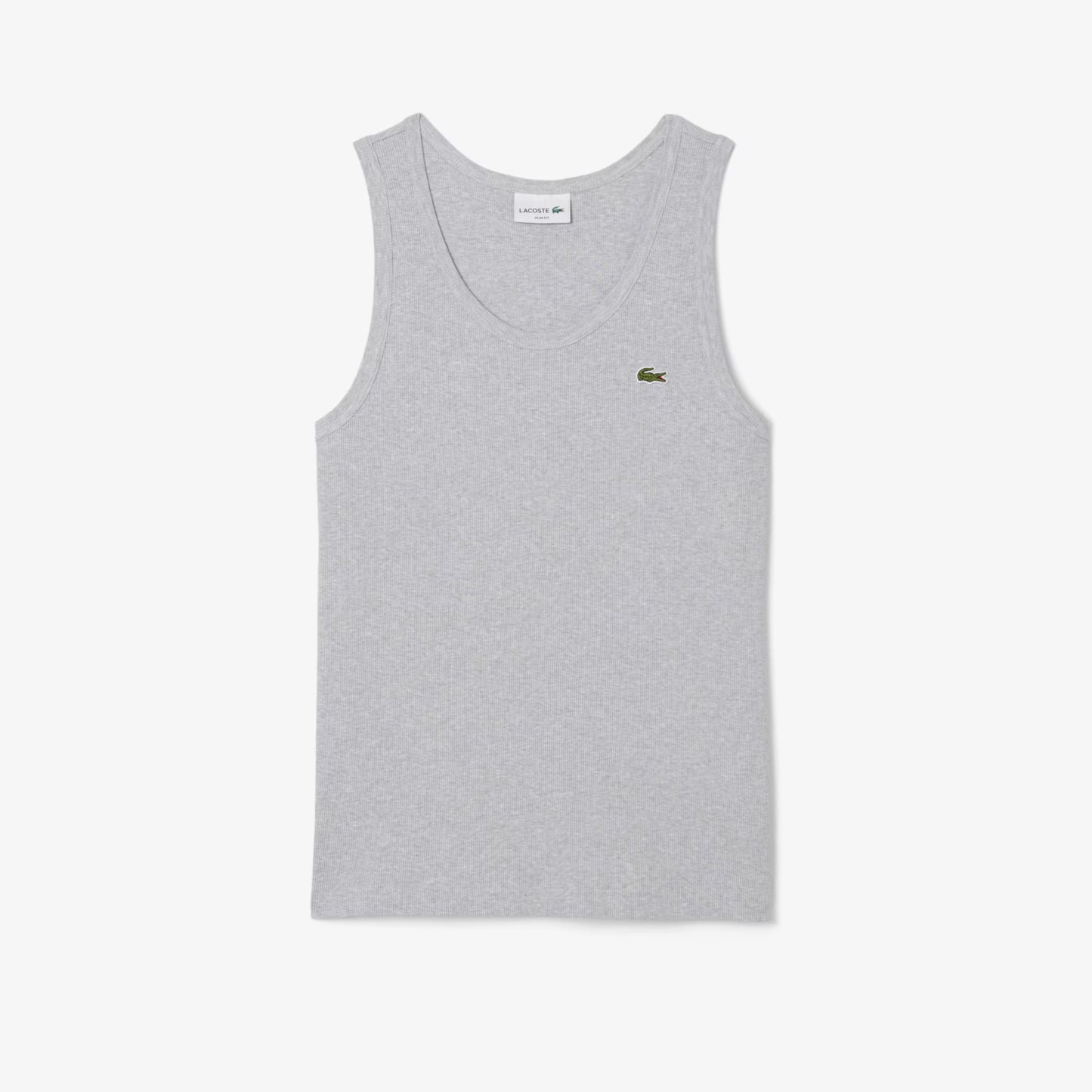 Schmal geschnittenes Ripp-Tanktop aus Baumwolle