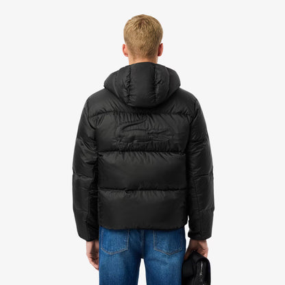 Kurze wasserabweisende Kapuzen-Steppjacke