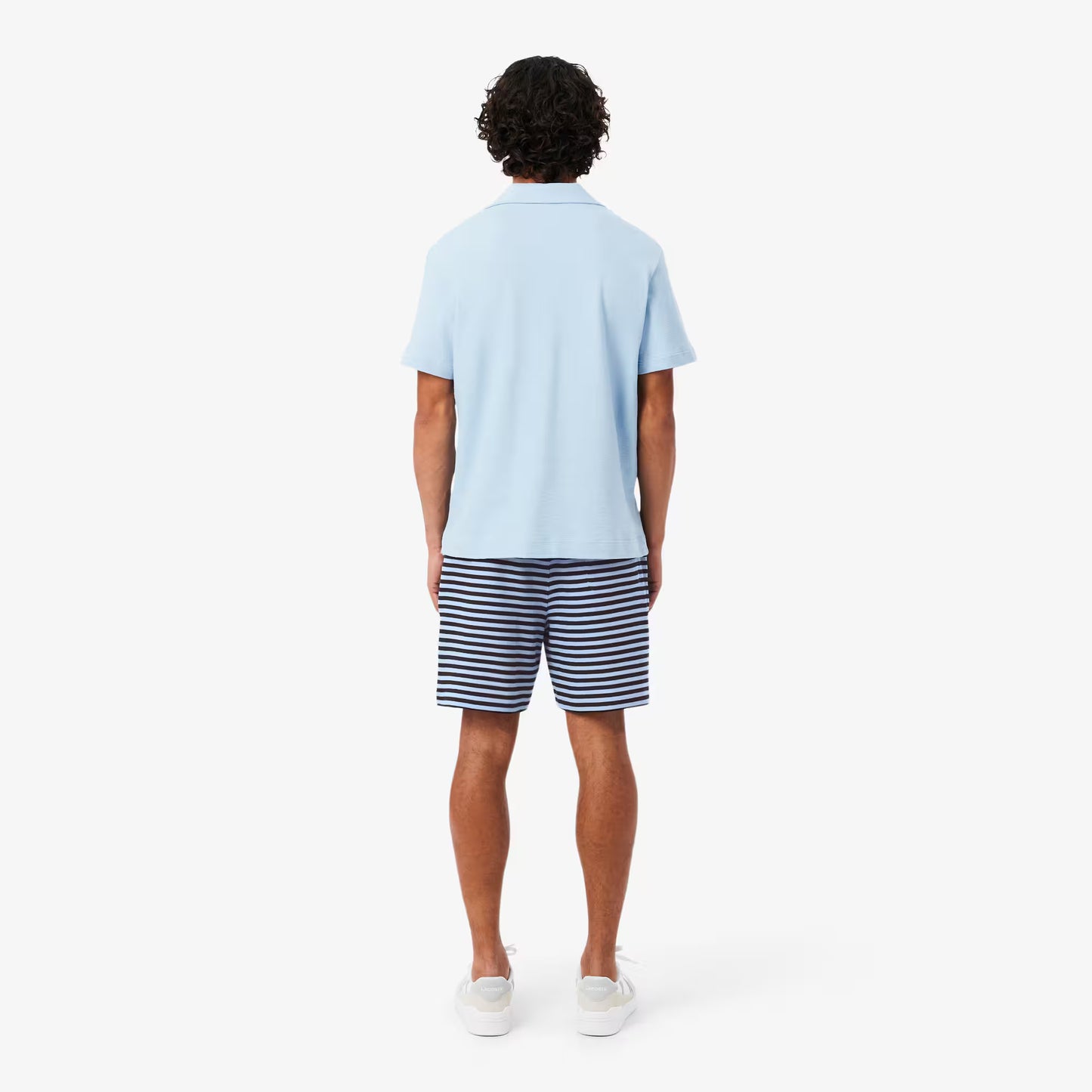 Regular Fit Gestreifte Baumwollshorts