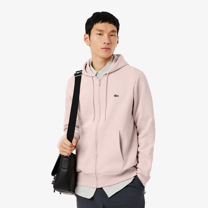 Fleece-Kapuzenjacke mit Reißverschluss