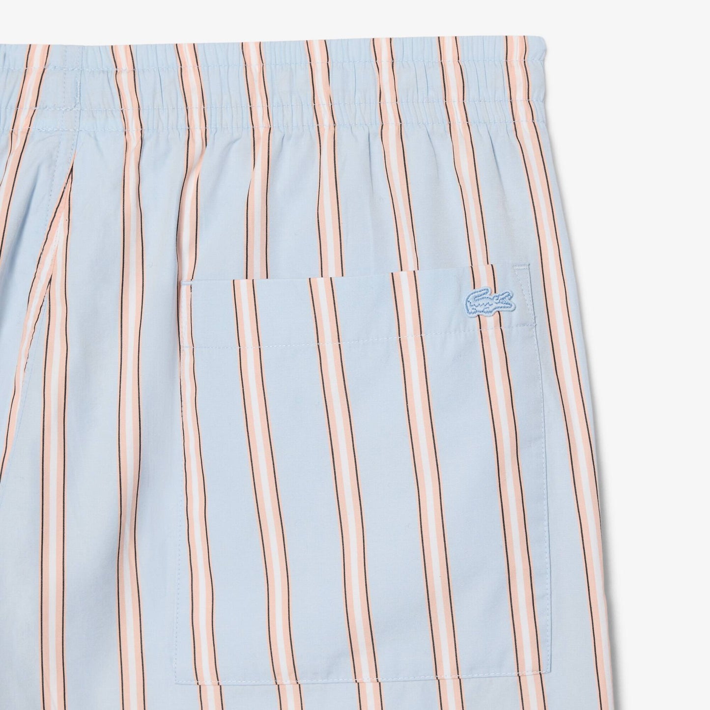Gestreifte Shorts aus Baumwollpopeline