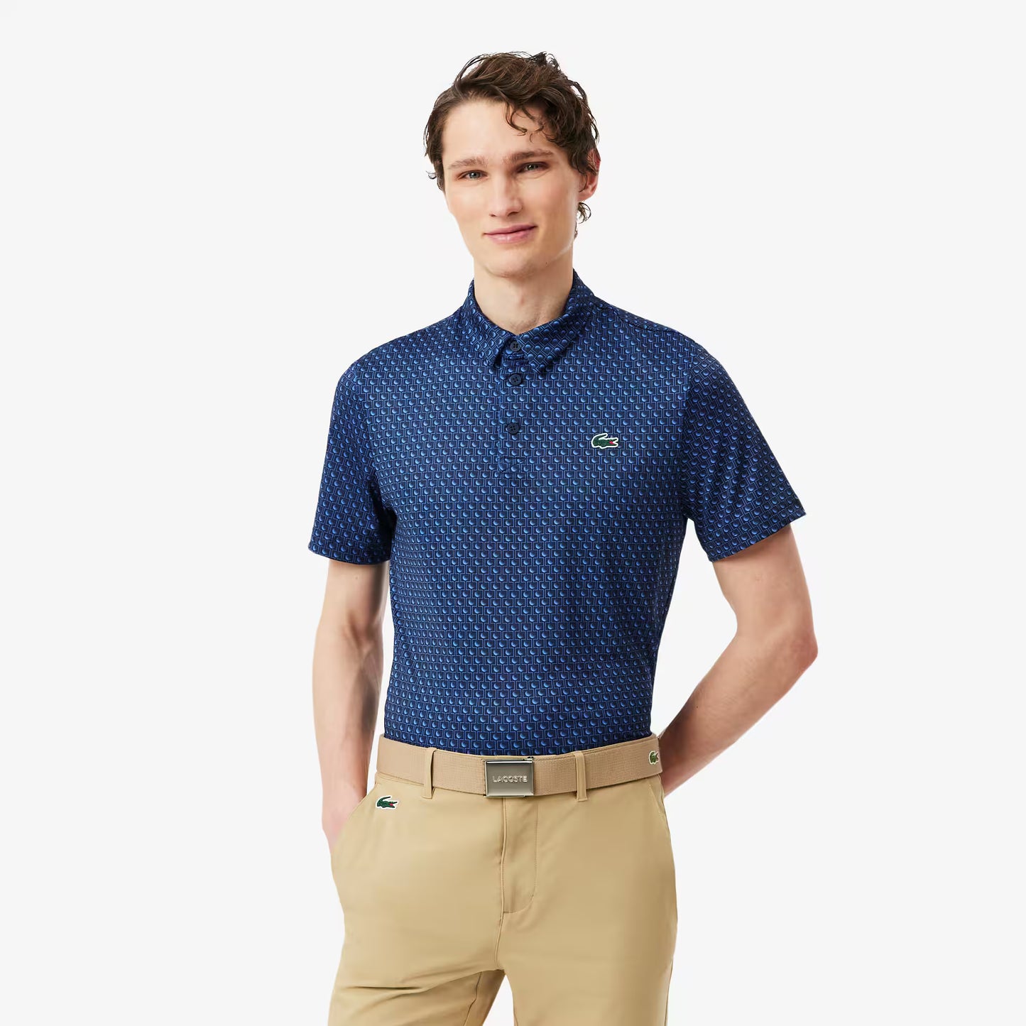 Regular Fit Printed Golf Polo Shirt