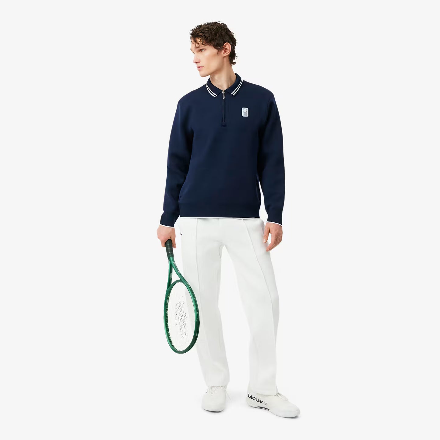 Tennis Heritage Polokragen-Sweatshirt mit Reißverschluss