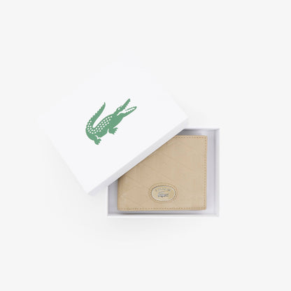 Mittelgroßes Portemonnaie aus Leder mit Monogramm