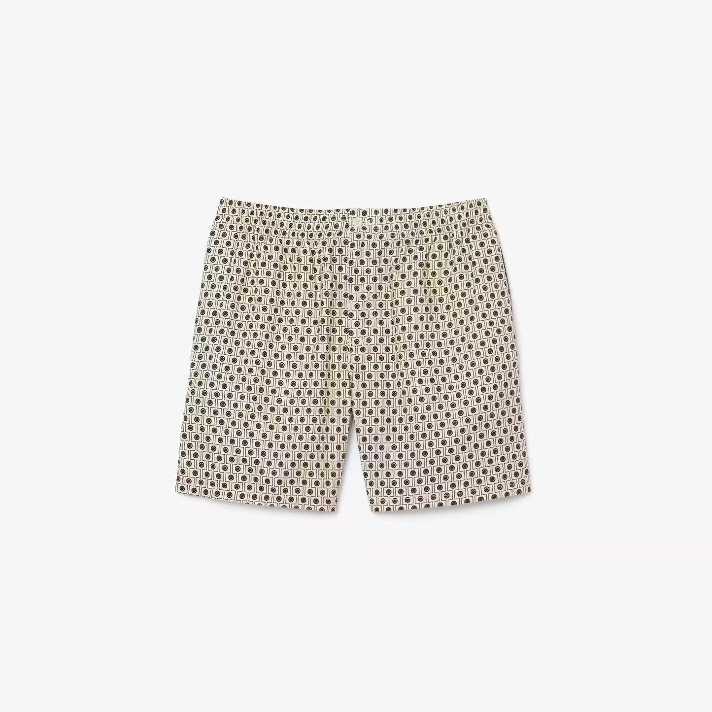 Bermudas aus Baumwollmischung mit Print und lockerer Passform