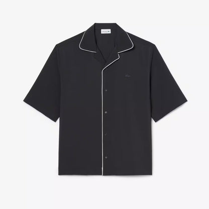 Relaxed Fit Short Sleeved Wool Shirt