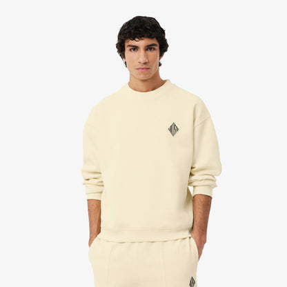 Double Face Pique Badge Sweatshirt