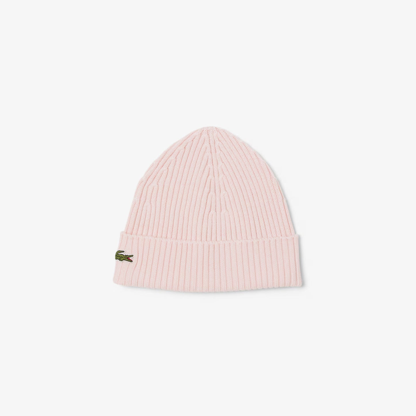 Rippstrick-Beanie aus gebürsteter Wolle