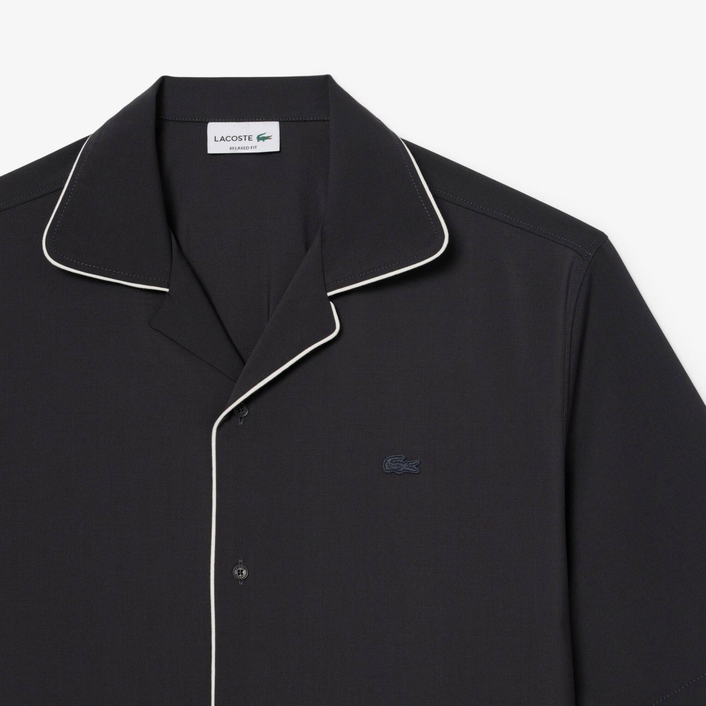 Relaxed Fit Short Sleeved Wool Shirt