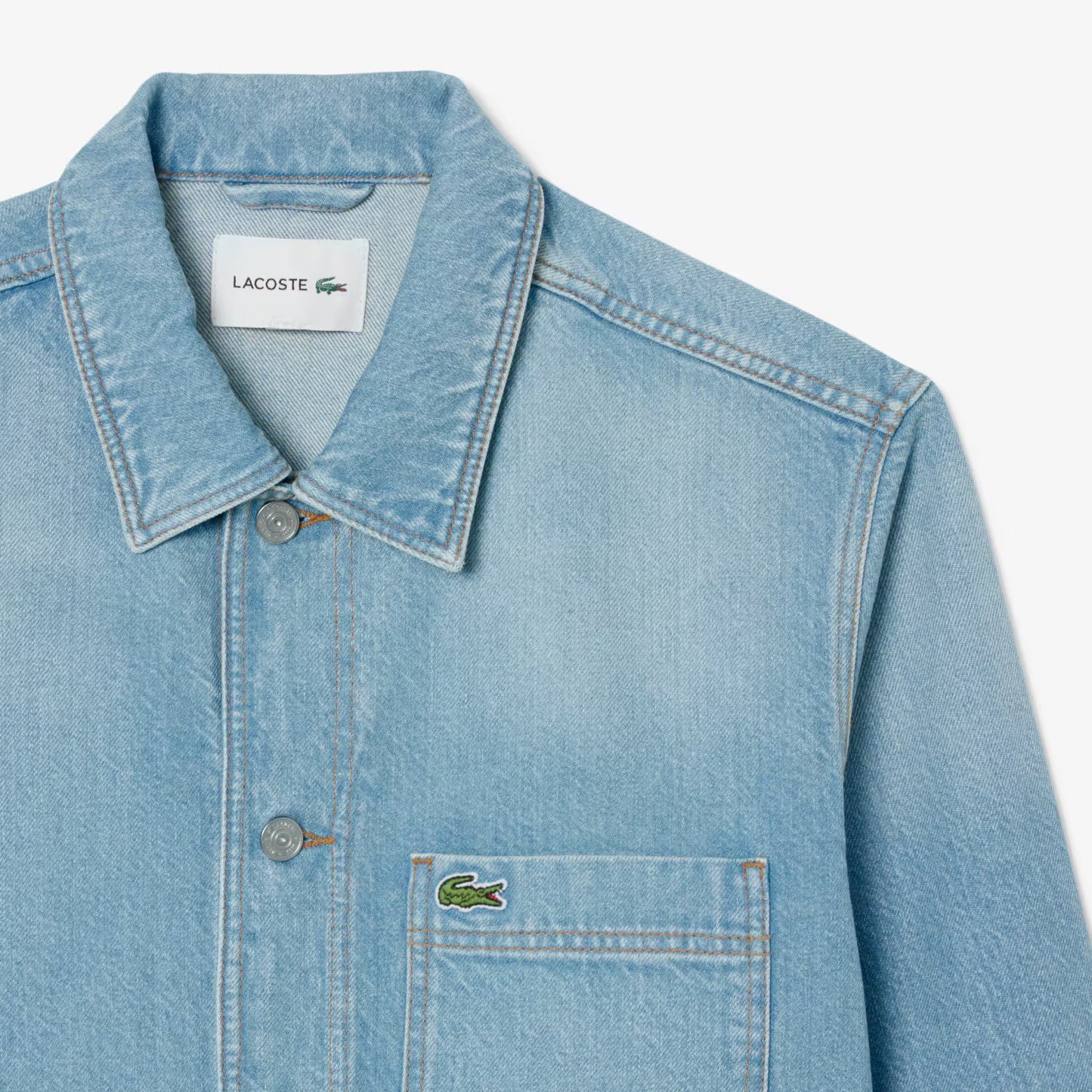 Heavy Cotton Denim Overshirt Jacket