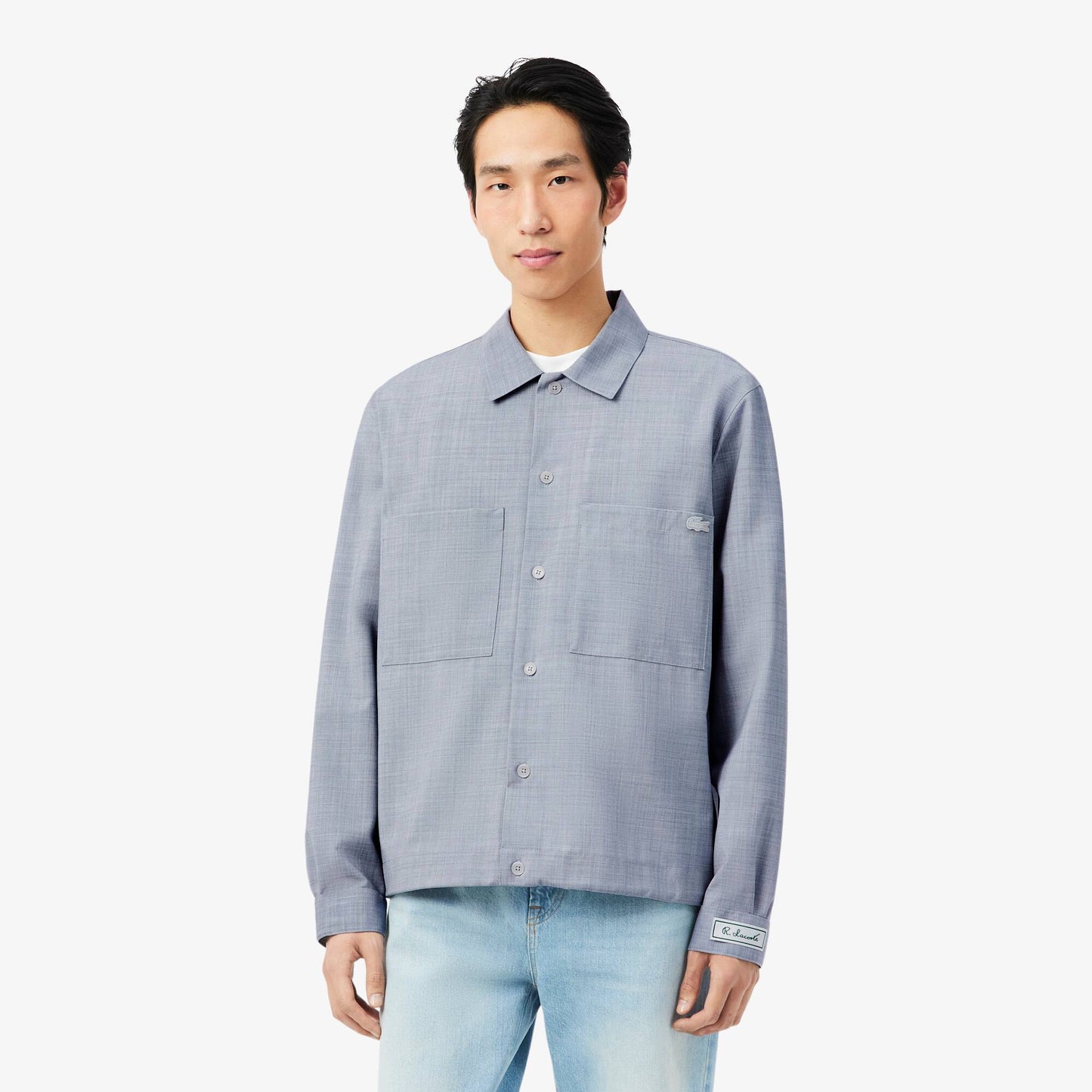 Overshirt aus Oversize-Wollmischung