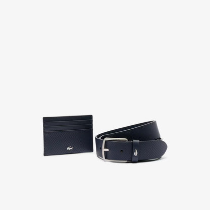 Geschenkset Ledergürtel/Kartenetui