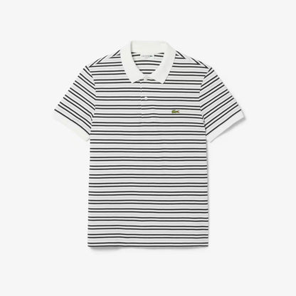 Klassisches gestreiftes Petit Piqué Poloshirt